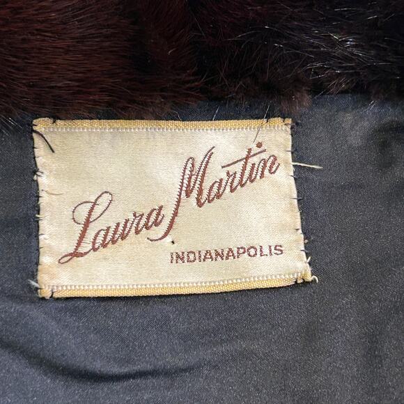 Vtg Laura Martin
Persian Lamb Wool Cropped Swing Jacket Mink Fur Collar Med - Picture 5 of 7